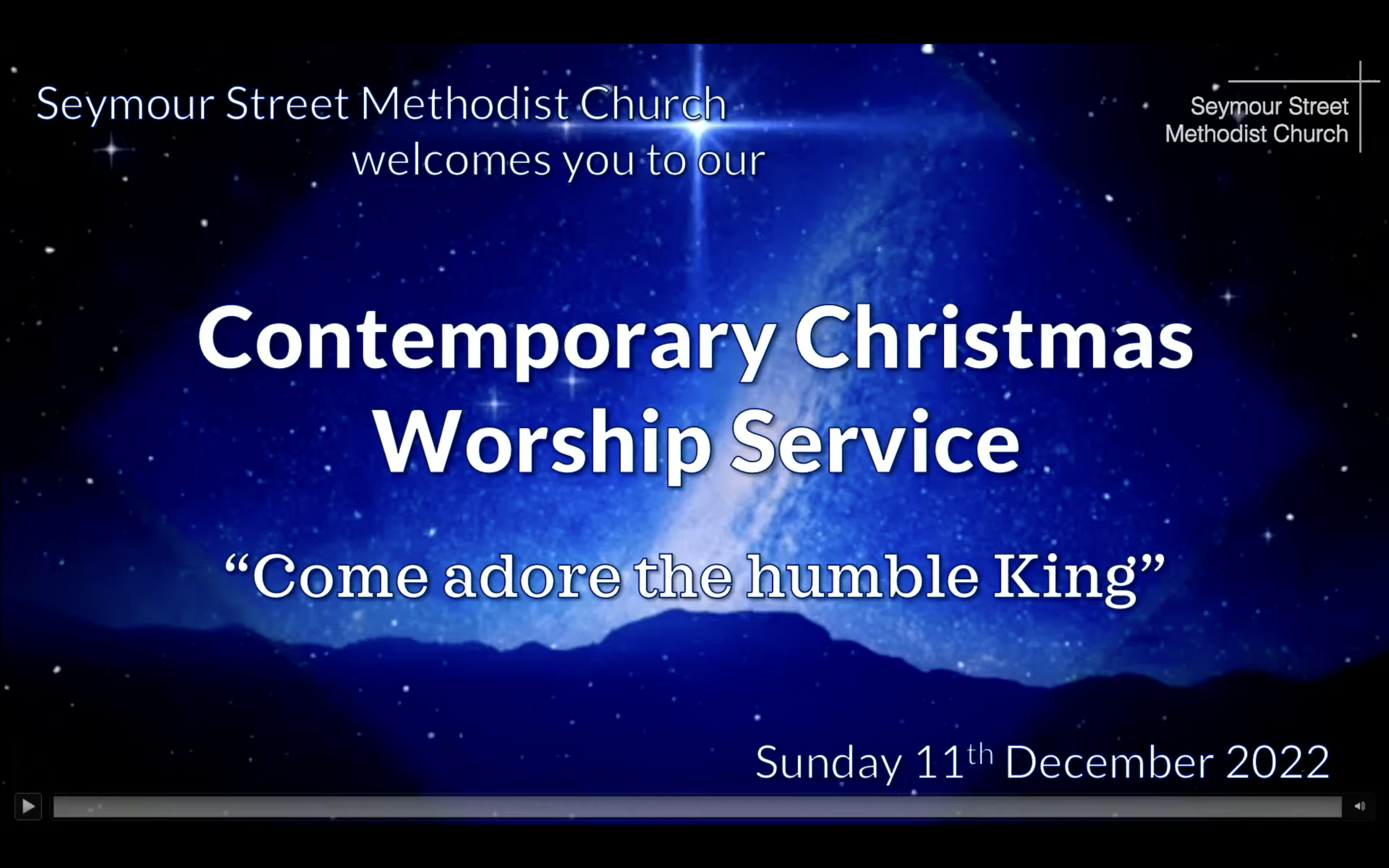 6:30pm Contemporary Christmas Worship – Sunday 11 December 2022